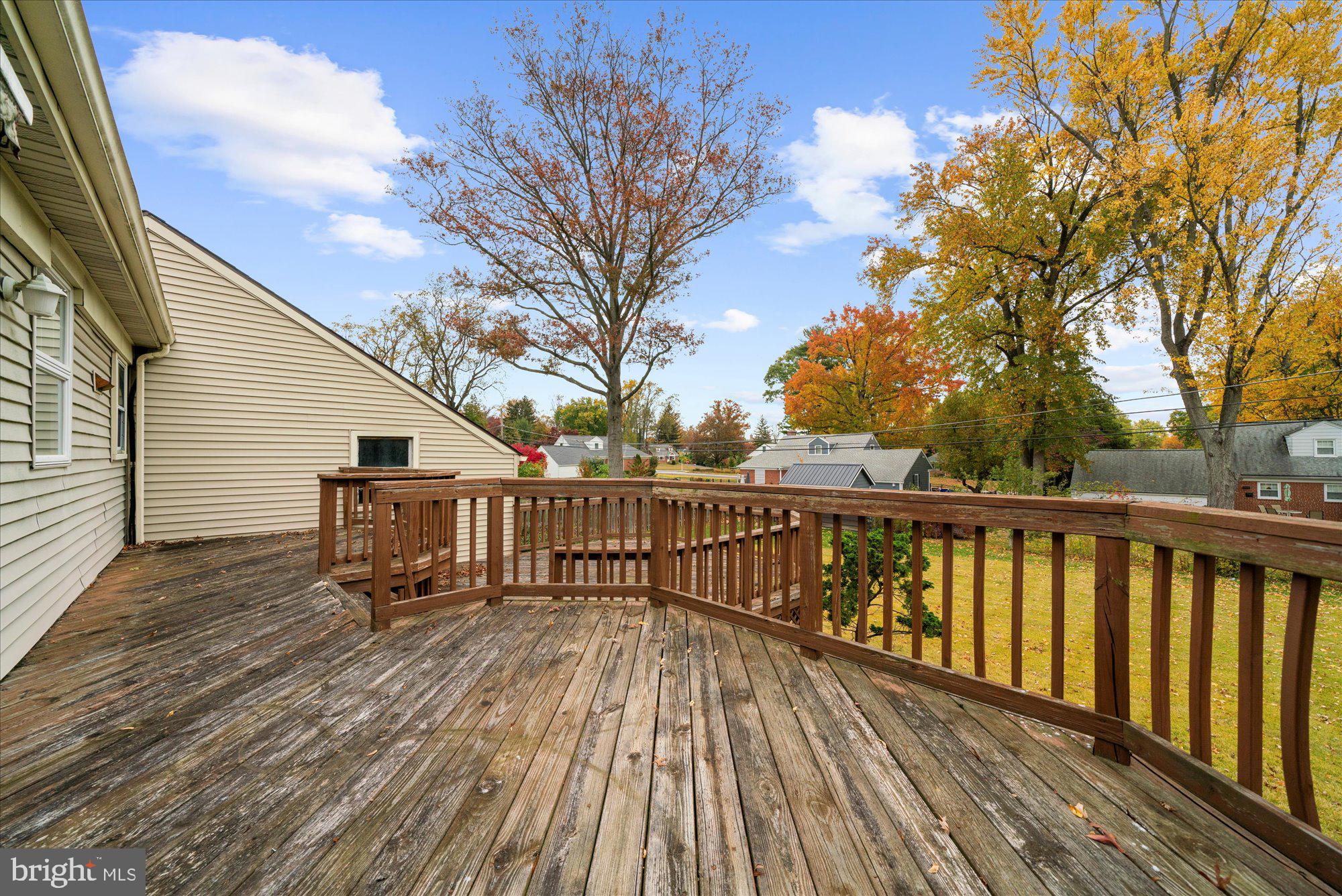 821 Coopertown Road Bryn Mawr, PA 19010 - Photo 34 of 44 a view of balcony with wooden floor and fence