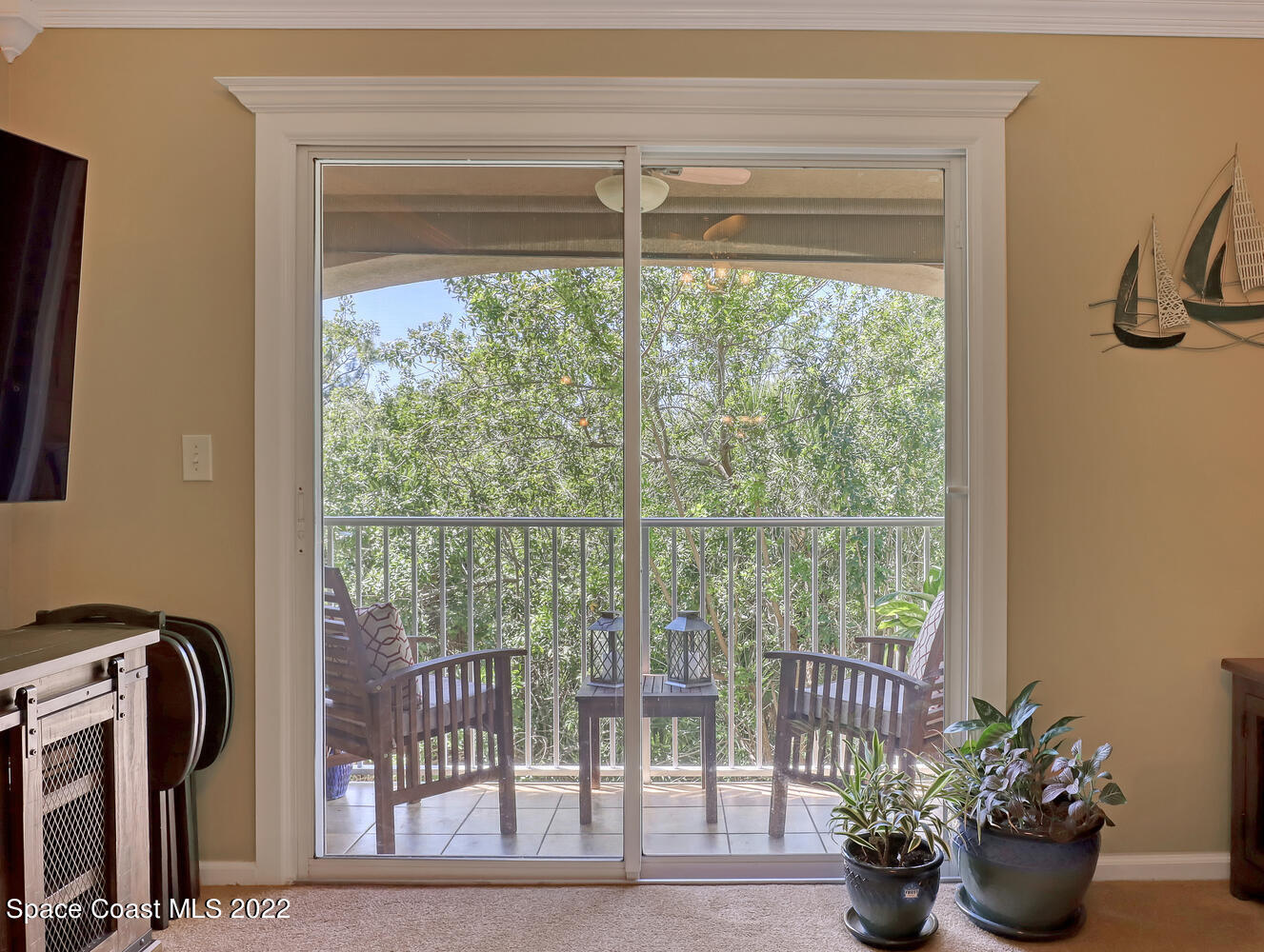 4077 Meander Place Rockledge, FL 32955 - Photo 15 of 24 a view of a potted plant in front of a window