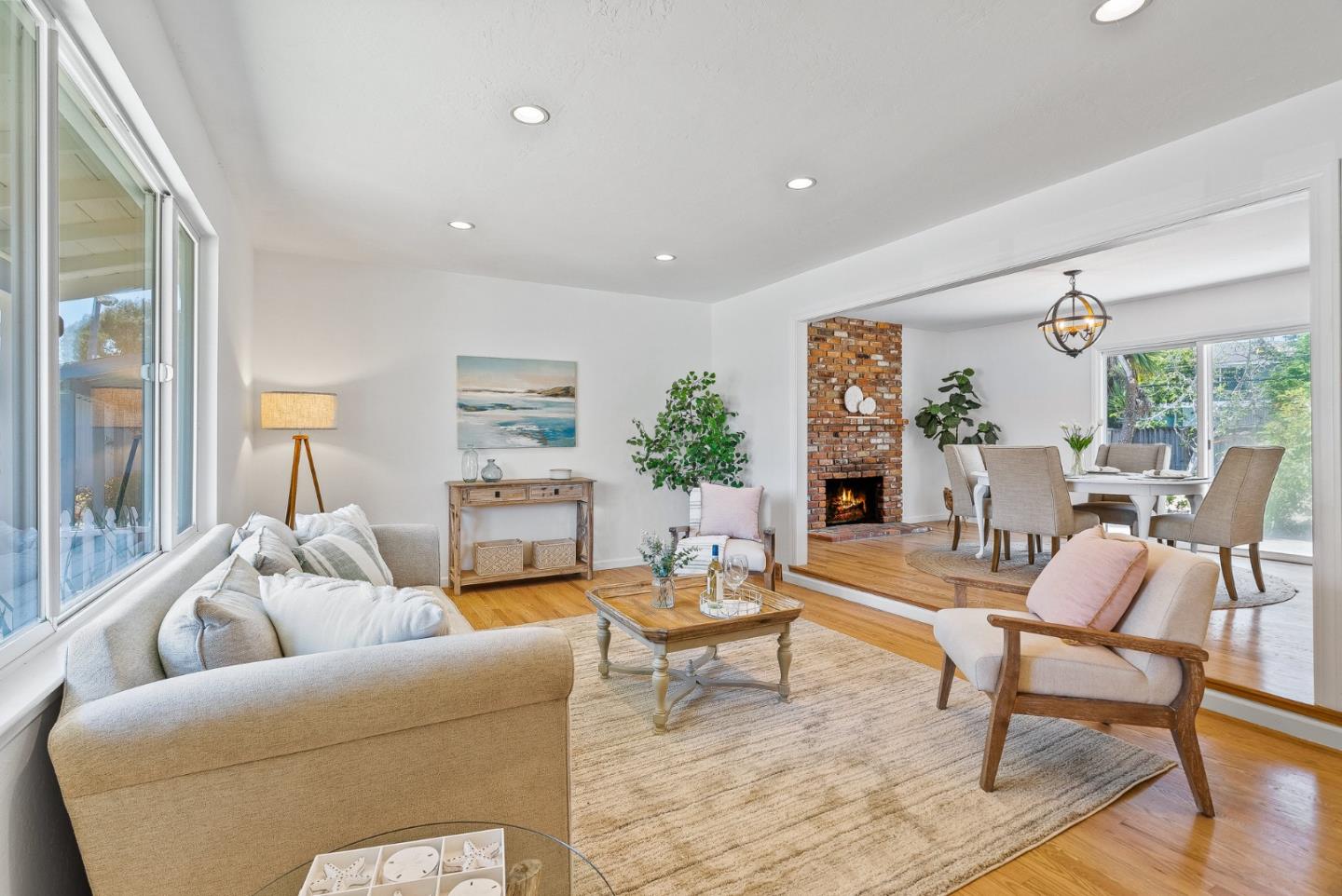 829 Monterey Avenue Capitola, CA 95010 - Photo 9 of 59 a living room with furniture and a large window