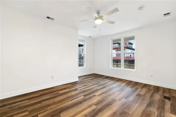 wooden floor in an empty room