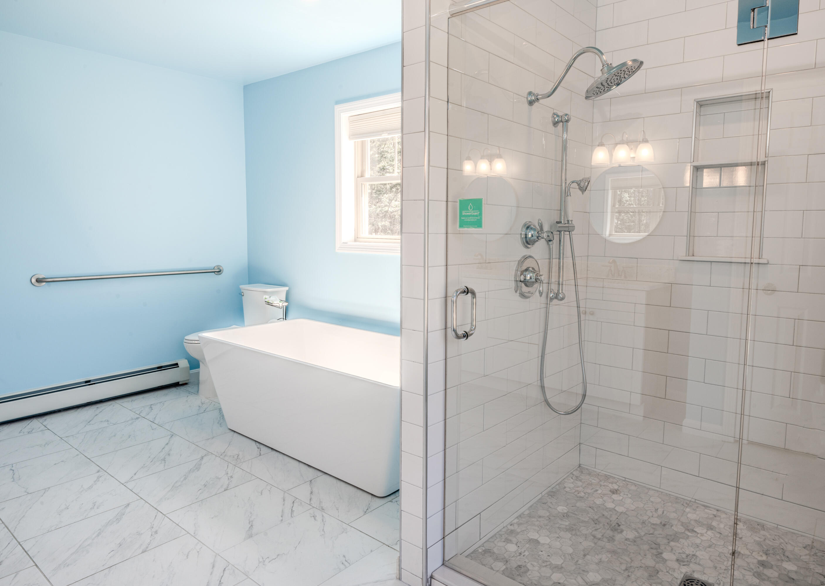 90 Troy Center Road Troy, ME 04987 - Photo 35 of 46 Primary prate bath walk-in shower and so