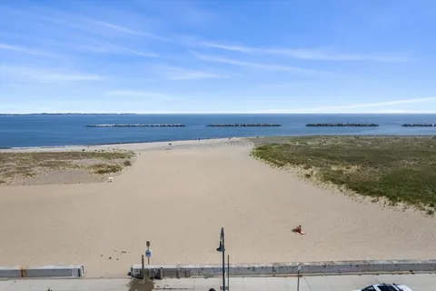 a view of an ocean and beach
