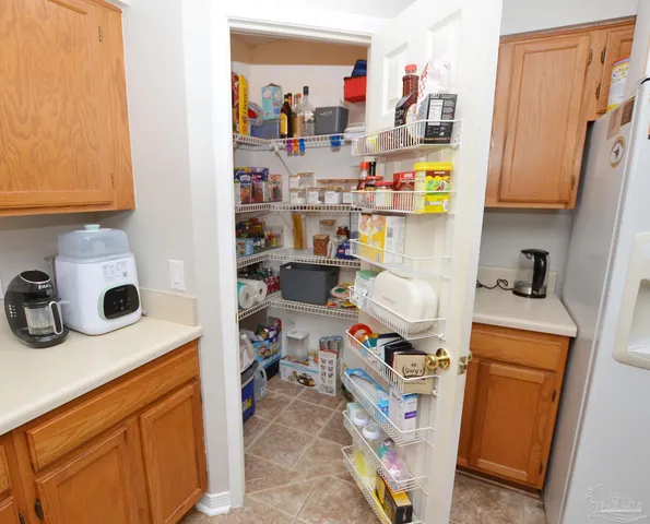 a room with storage and utility