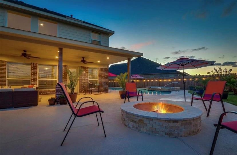 12402 Garnet Road Mont Belvieu, TX 77535 - Photo 43 of 49 a outdoor space with chairs