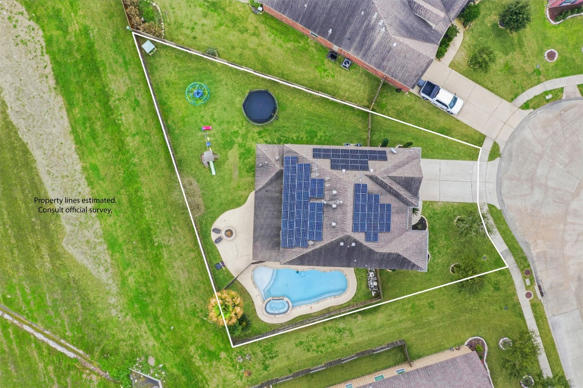 12402 Garnet Road Mont Belvieu, TX 77535 - Photo 47 of 49 an aerial view of a house