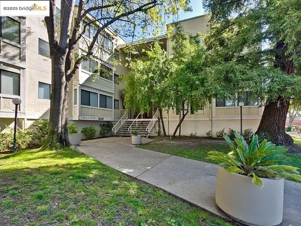 a house view with a garden space