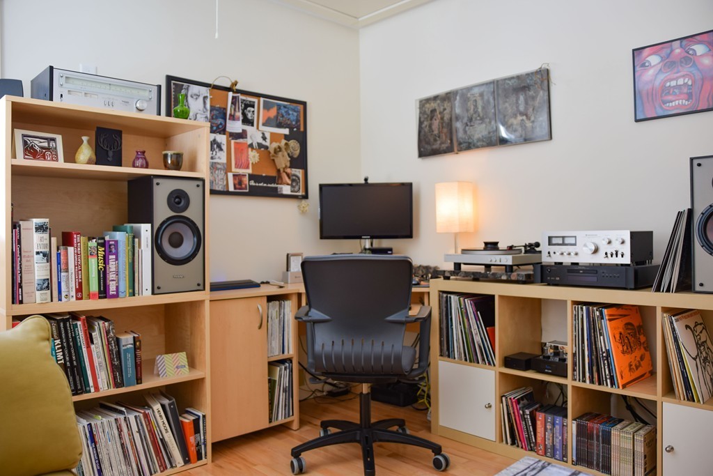 80 Rindge Turnpike Ashburnham, MA 01430 - Photo 23 of 30 a view of a workspace with bookshelf and a window