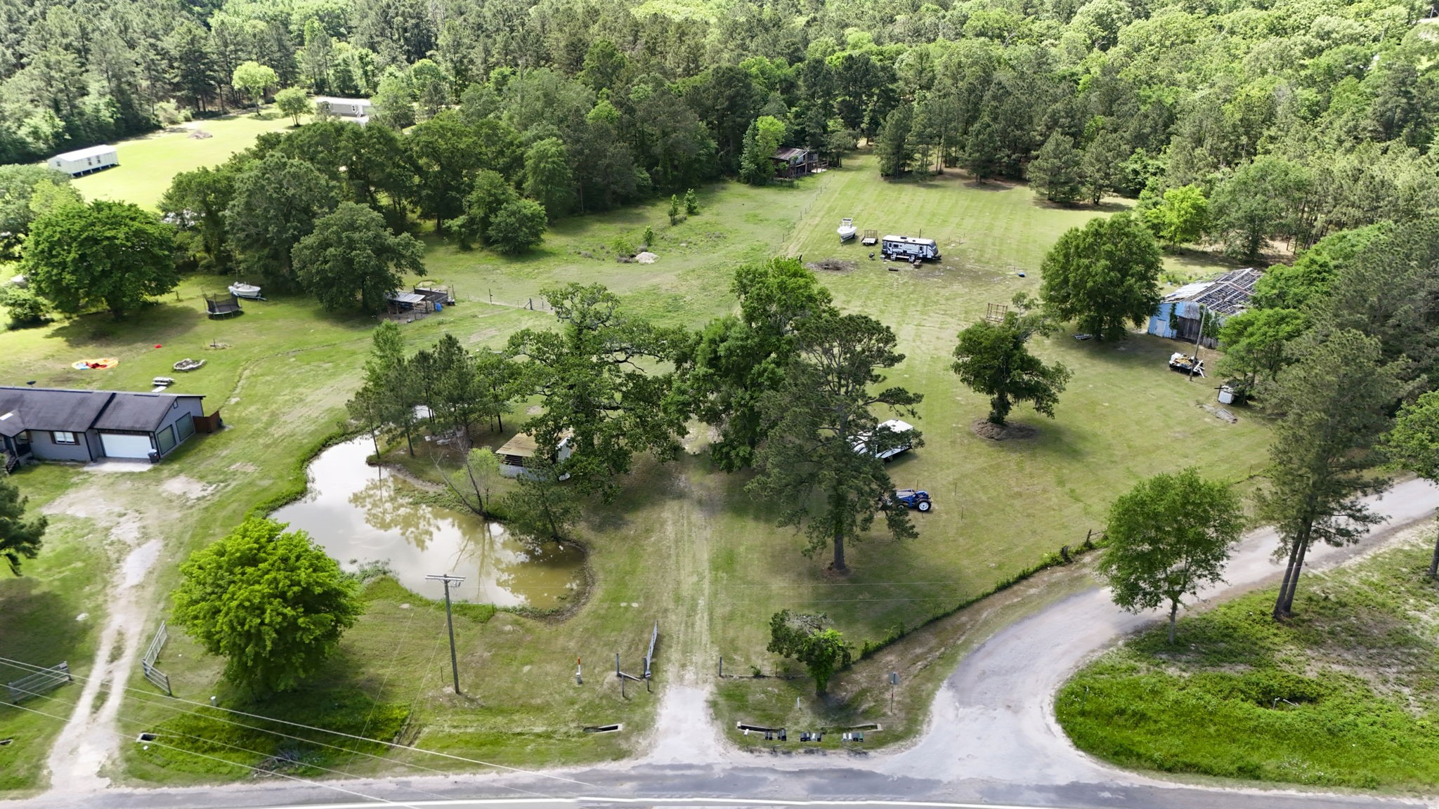 2814 Farm To Market Road 356 Trinity, TX 75862 - Photo 16 of 39 an aerial view of residential house with outdoor space