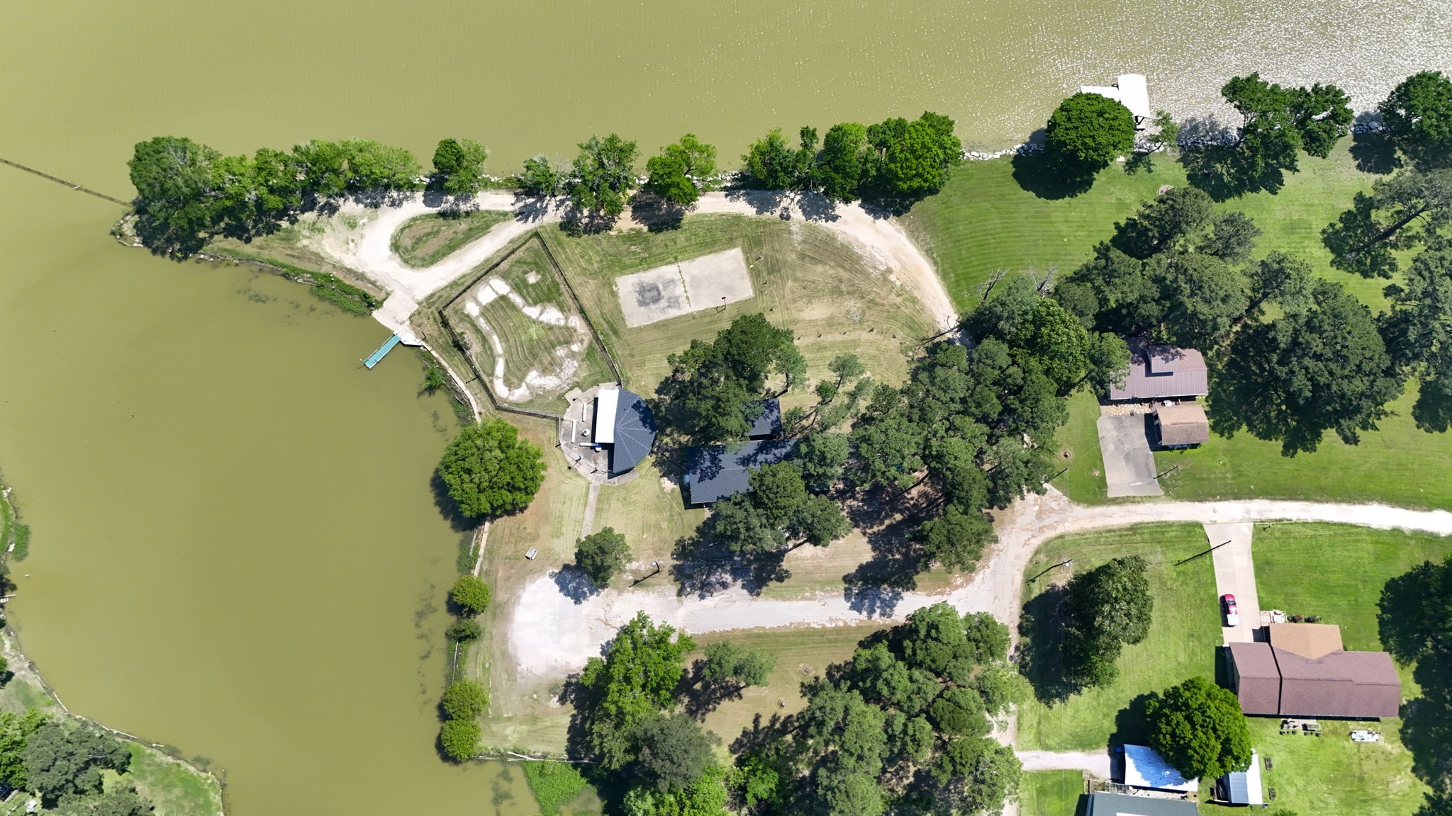 2814 Farm To Market Road 356 Trinity, TX 75862 - Photo 33 of 39 an aerial view of a house with a yard and lake view