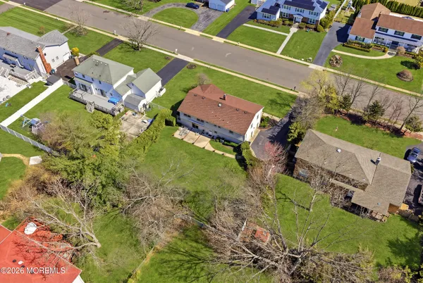 an aerial view of multiple house