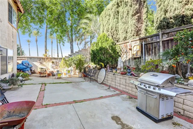a view of yard with outdoor seating