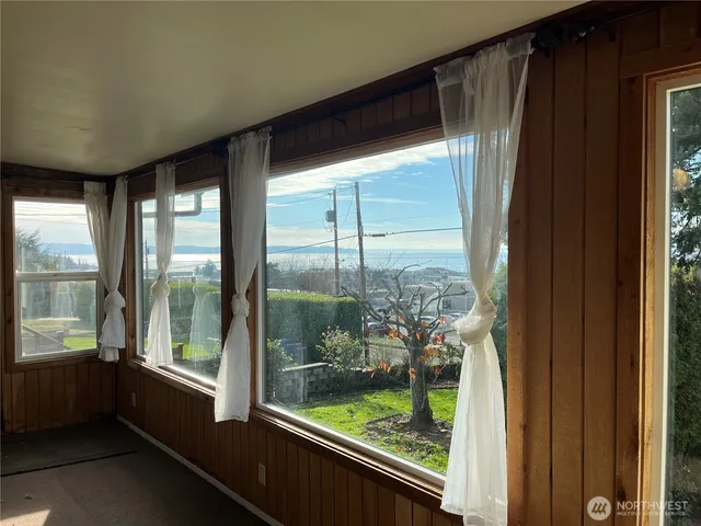 a view of a room with window