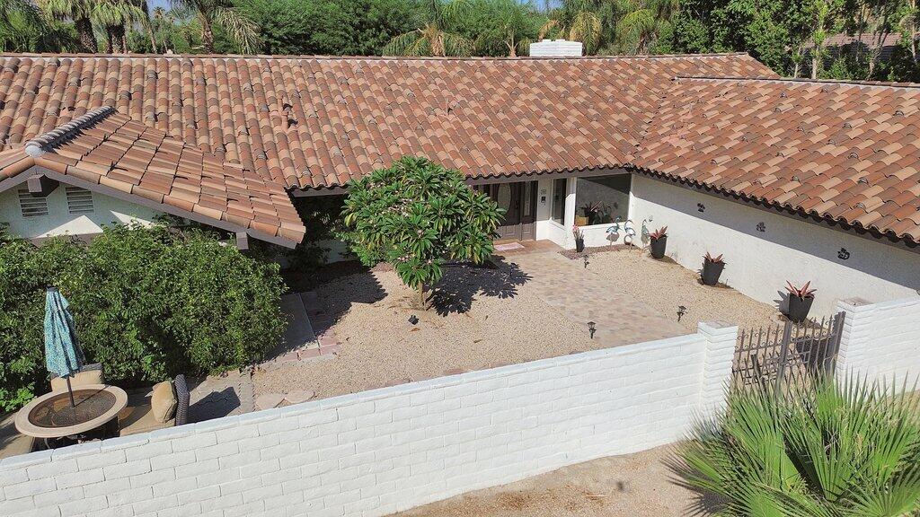 43761 Port Maria Road Bermuda Dunes, CA 92203 - Photo 41 of 50 a aerial view of a house with a yard