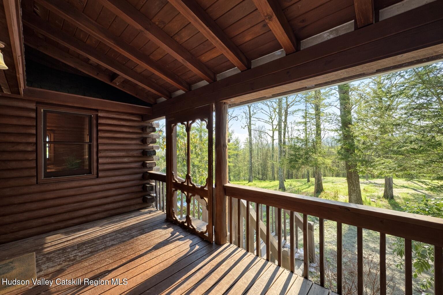 380 Easy Street Catskill, NY 12414 - Photo 13 of 57 a view of a balcony with wooden floor