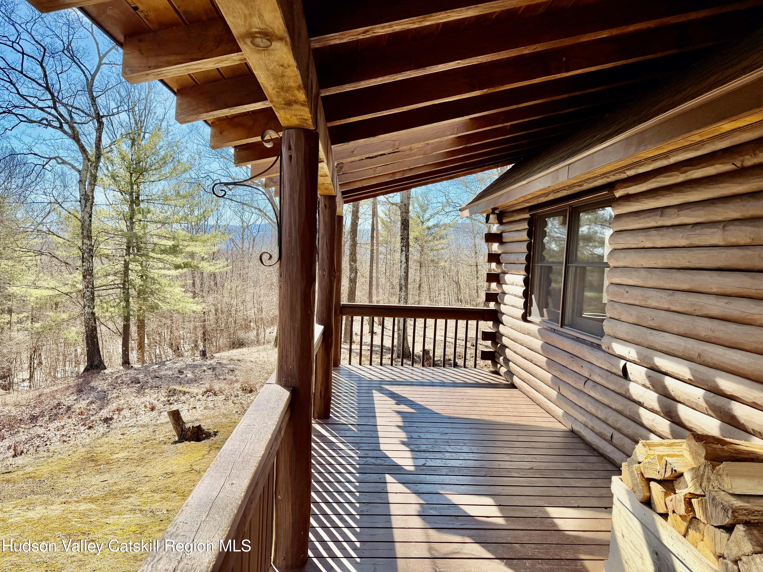 380 Easy Street Catskill, NY 12414 - Photo 53 of 57 a view of a balcony with wooden floor