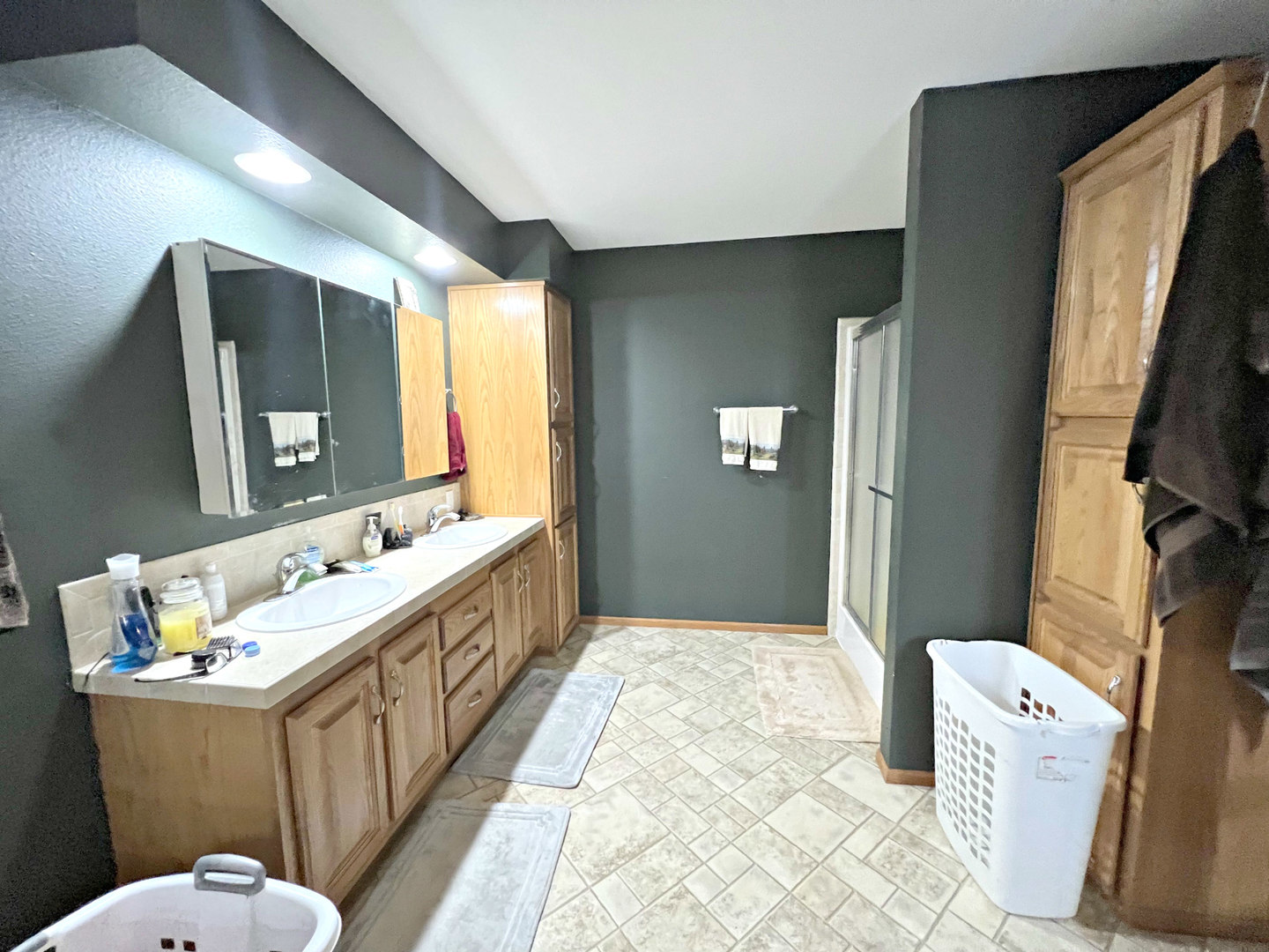 14508 Nichols Road Hebron, IL 60034 - Photo 16 of 38 a bathroom with a tub sink and mirror