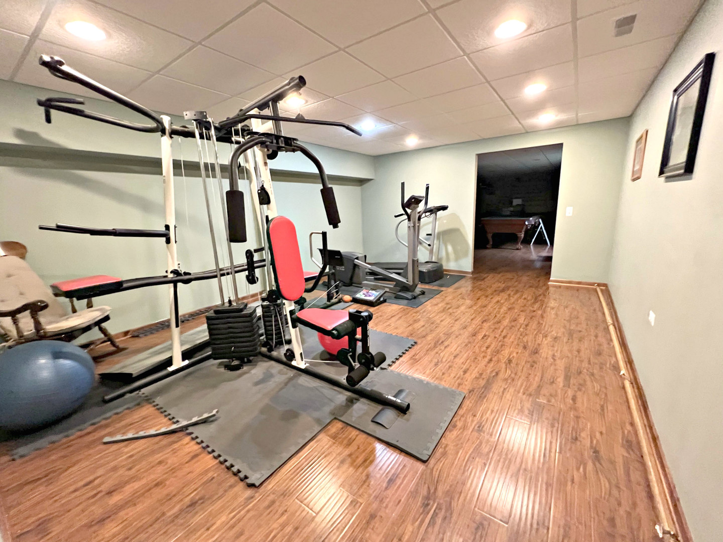 14508 Nichols Road Hebron, IL 60034 - Photo 26 of 38 a view of a room with gym equipment