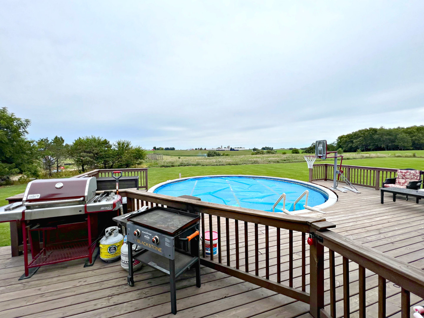 14508 Nichols Road Hebron, IL 60034 - Photo 7 of 38 a view of a roof deck with a lake view
