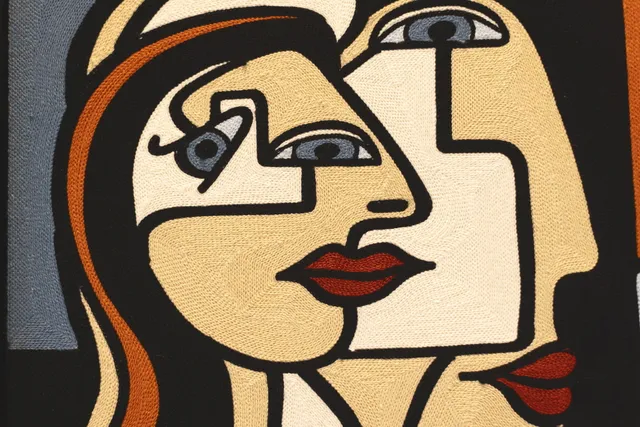 a living room with furniture and a large mirror