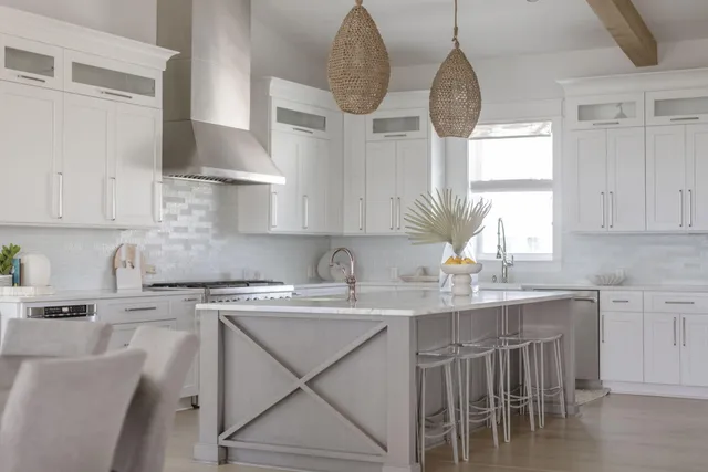 a bedroom with a bed and a mirror