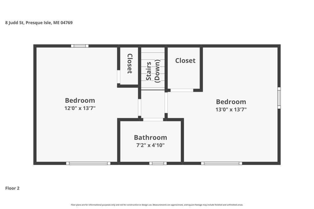 8 Judd Street Presque Isle, ME 04769 - Photo 51 of 51 Floor Plan - Floor 2