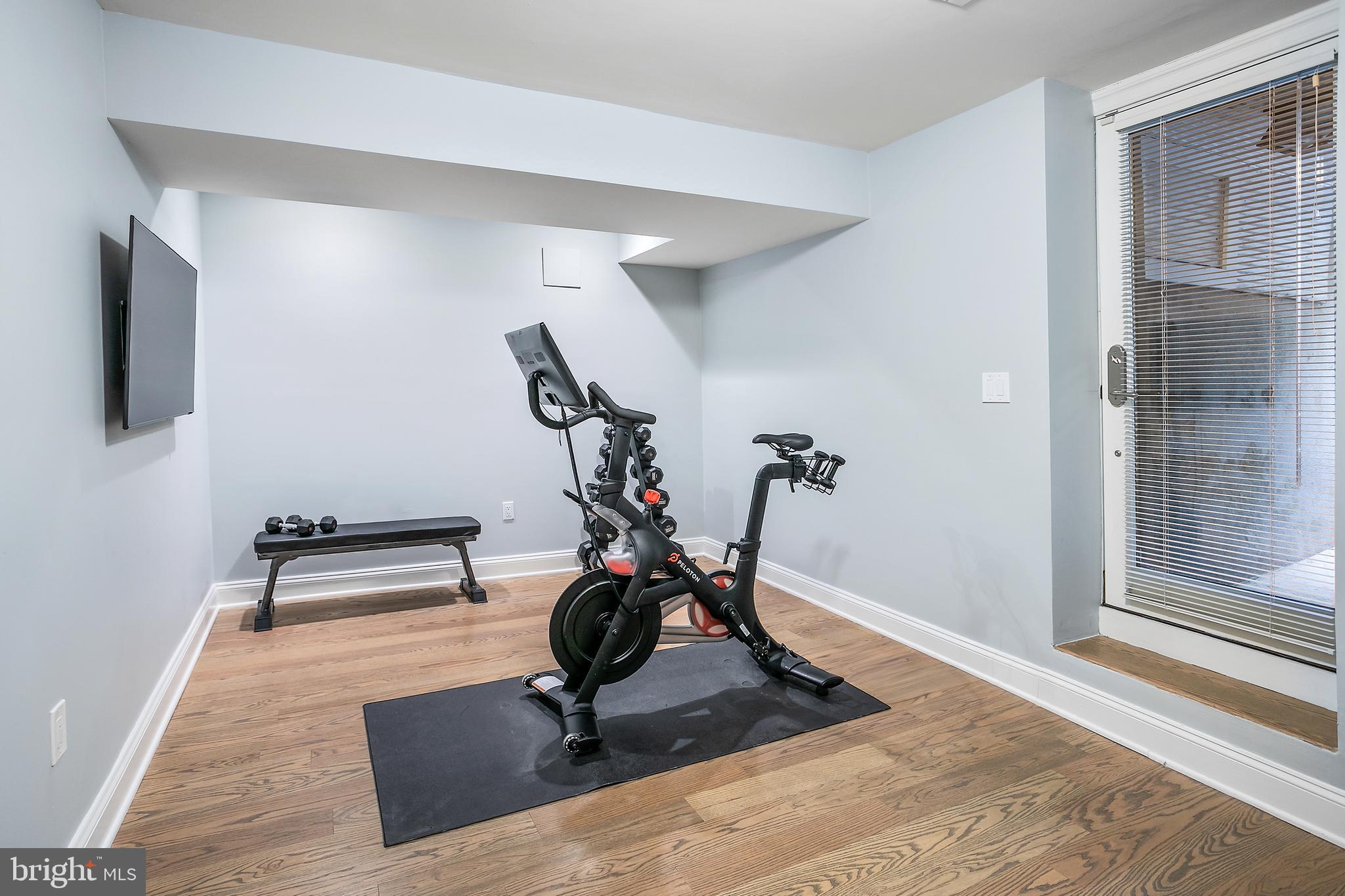 2807 Q Street Northwest Washington, DC 20007 - Photo 29 of 34 a view of a room with gym equipment