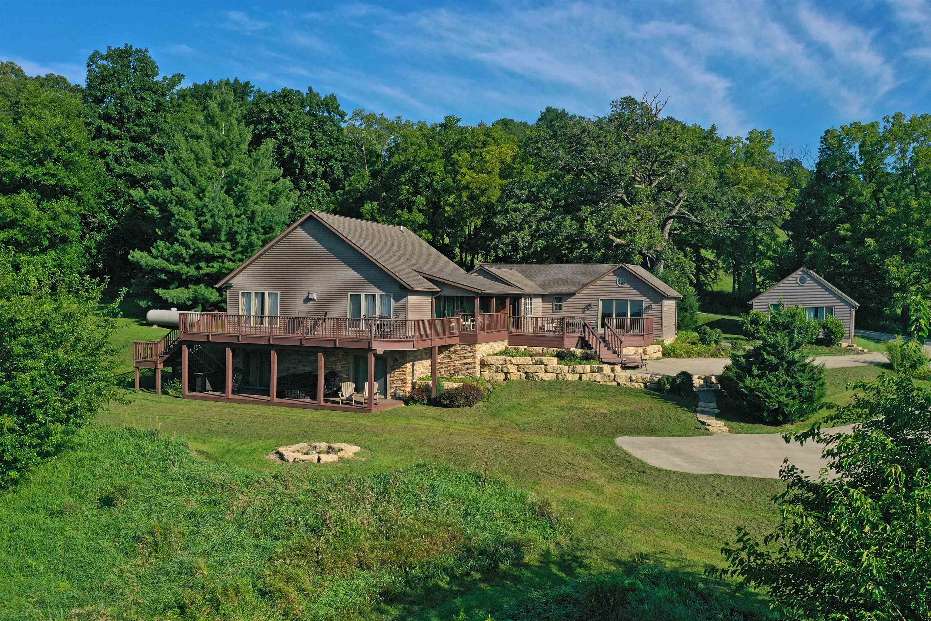 2287 West Hanover Road Hanover, IL 61041 - Photo 24 of 38 a view of a house with garden