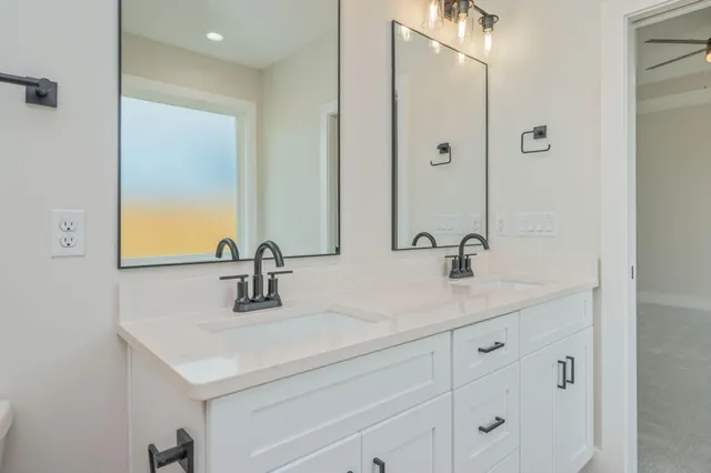 a bathroom with a sink