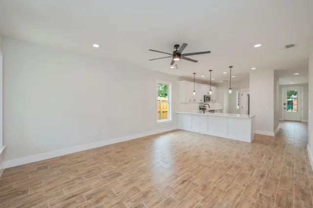 a bathroom with a sink double vanity and a mirror