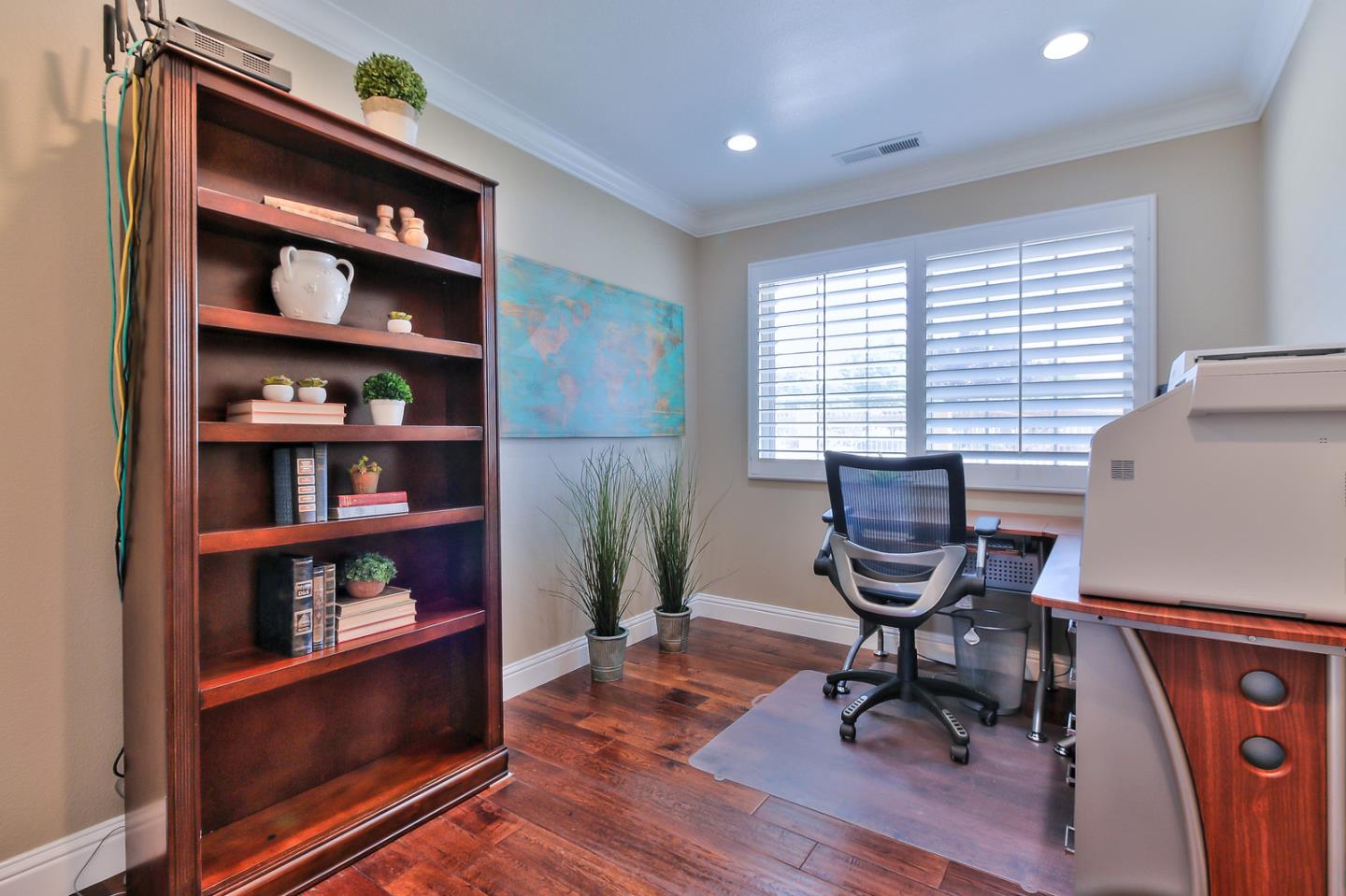 10415 New Avenue Gilroy, CA 95020 - Photo 26 of 55 a workspace with furniture window and wooden floor