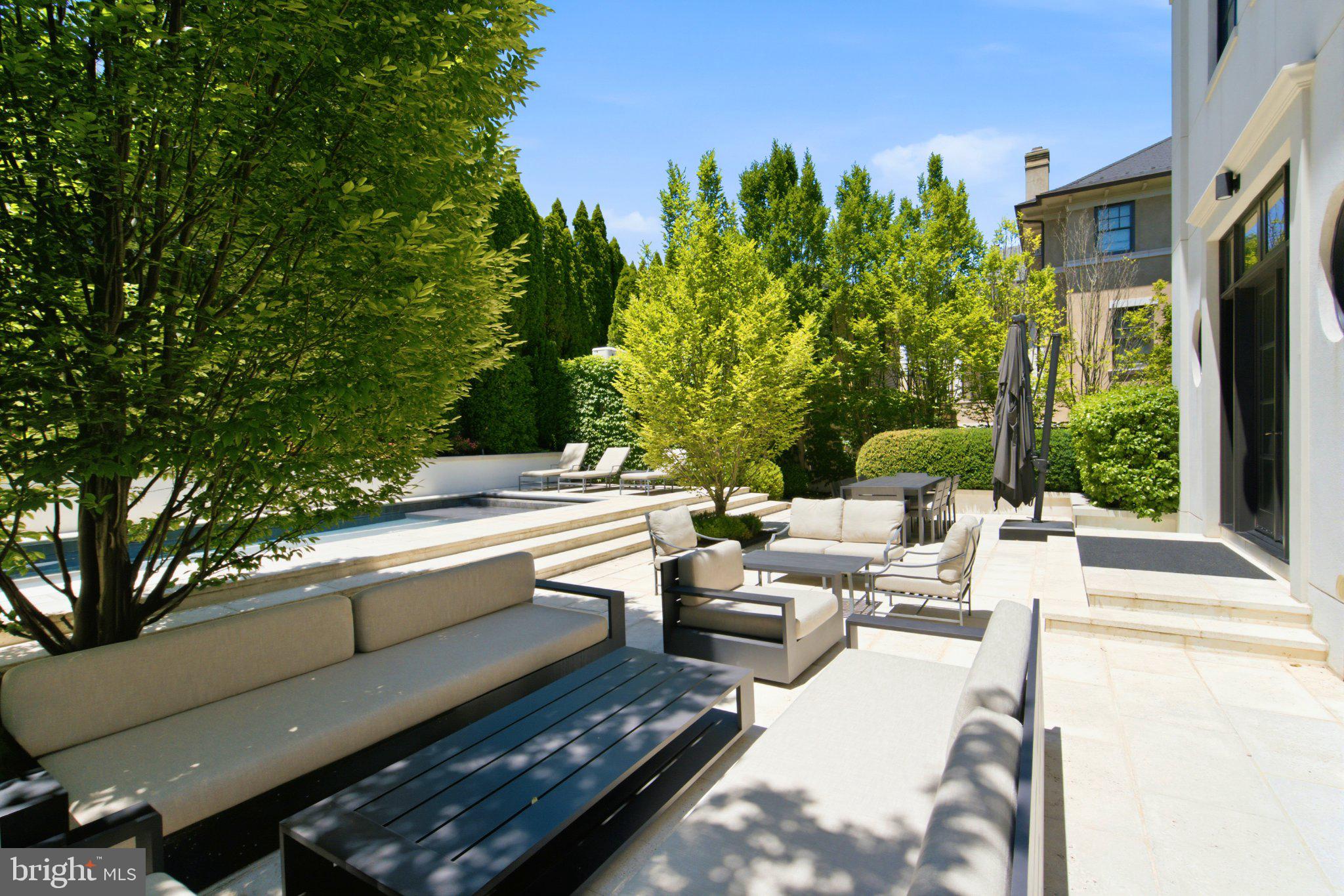 2109 Dunmore Lane Washington, DC 20007 - Photo 22 of 78 Lush garden oasis with serene seating.
