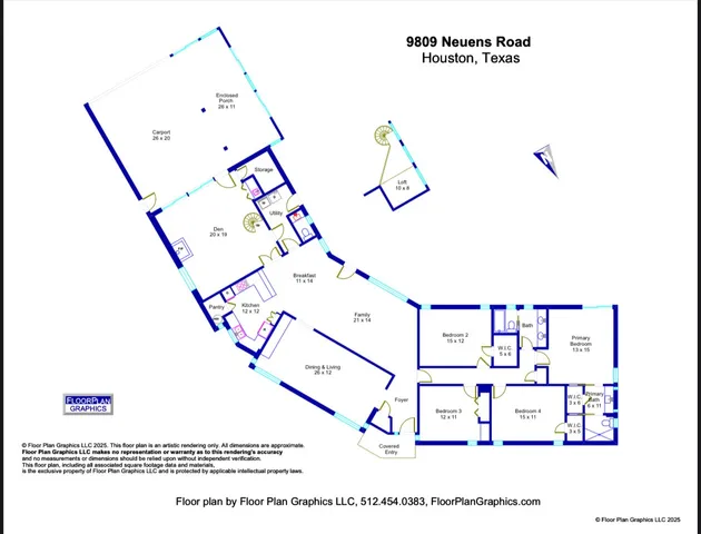$1,124,000 | 9809 Neuens Road, Houston, TX 77080