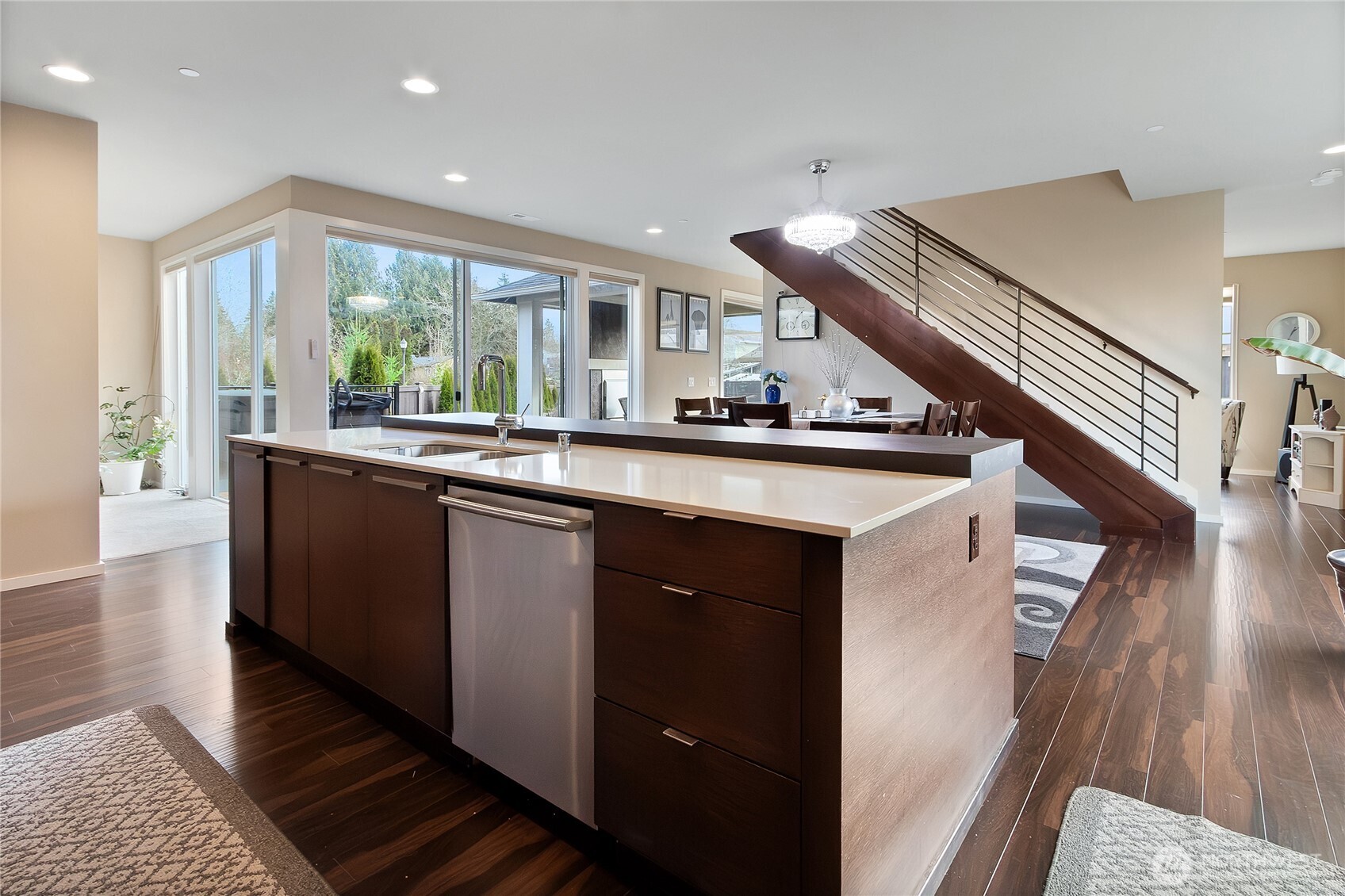 31524 11th Place Southwest Federal Way, WA 98023 - Photo 12 of 40 a kitchen with counter top space and wooden floor
