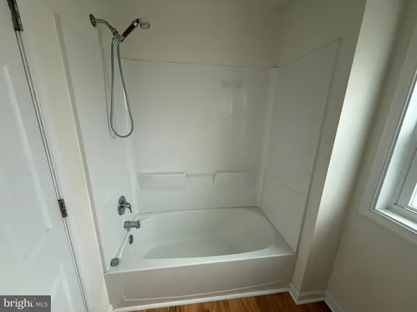 a bathroom with a bath tub and a shower