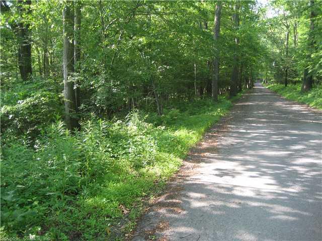 a view of a street with a trees