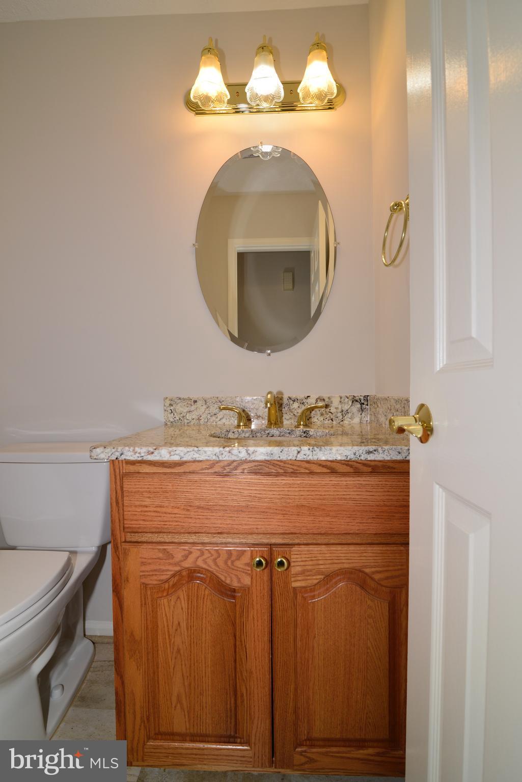 1494 Coat Ridge Road Herndon, VA 20170 - Photo 37 of 37 Main level powder room with granite-topped sink