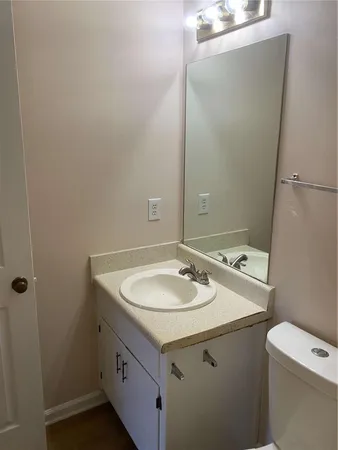 a bathroom with a sink and a toilet
