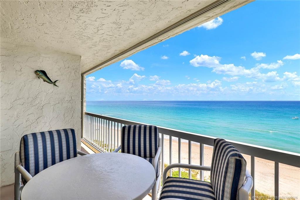 10600 South Ocean Drive, Unit 802 Jensen Beach, FL 34957 - Photo 5 of 39 a view of balcony with furniture