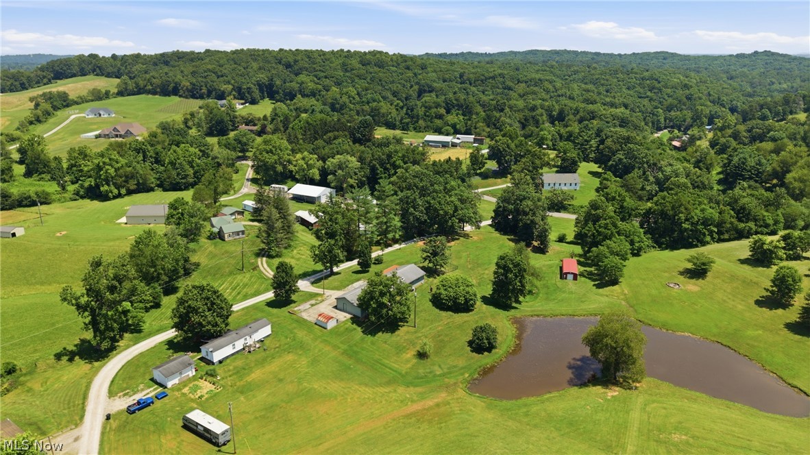 89 Dagg Road Parkersburg, WV 26101 - Photo 43 of 45 Expansive green landscape featuring a natural pond and abundant mature trees