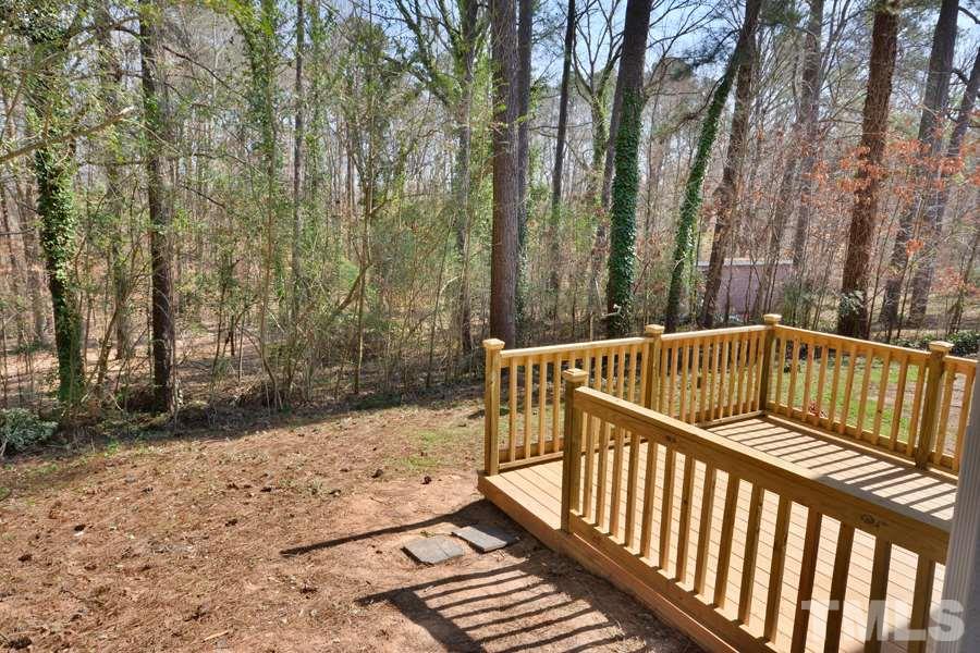 1717 Euclid Road Durham, NC 27713 - Photo 14 of 16 a view of balcony with wooden fence