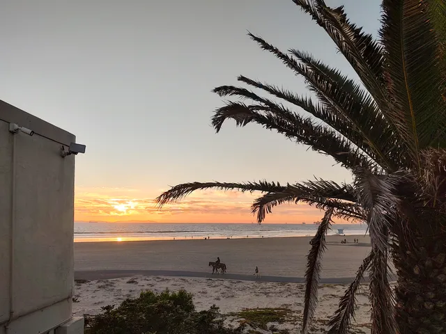 a view of an ocean and beach