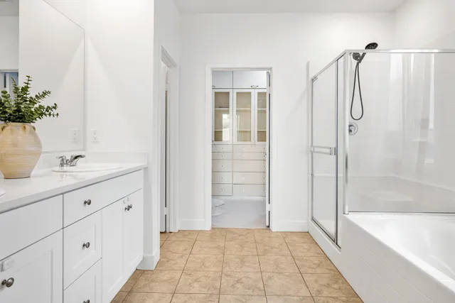 a room with a television and a bed