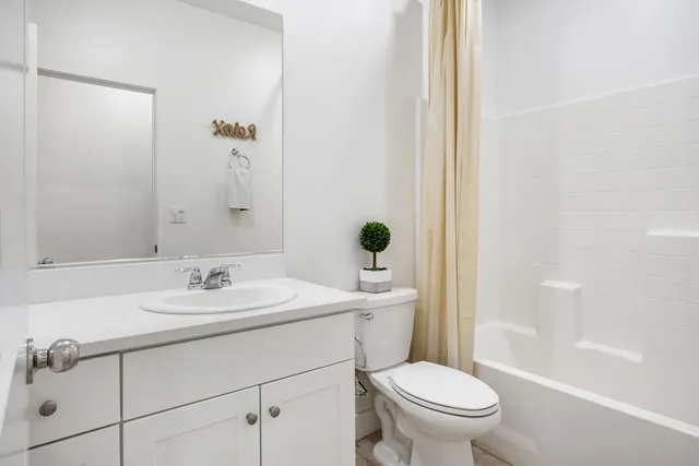 a view of a lake with a mountain in the background