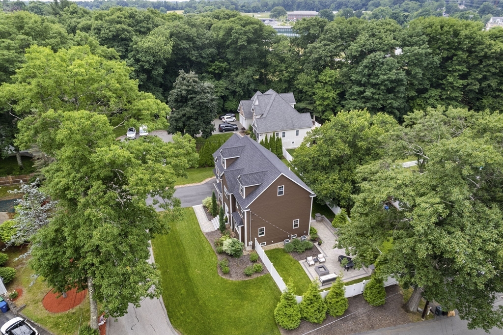 3 Mooney Road Burlington, MA 01803 - Photo 34 of 34 an aerial view of a house with a yard and trees