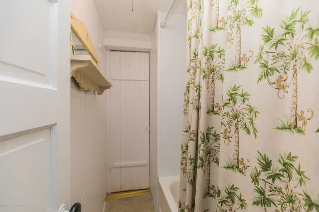 a view of small bathroom