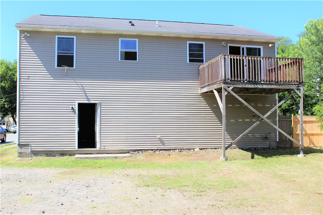 268 Asylum Street Woonsocket, RI 02895 - Photo 19 of 21 Rear view showing upstairs deck off dining area.