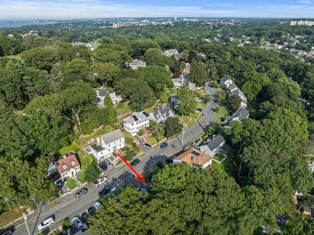 an aerial view of a city with lots of residential buildings