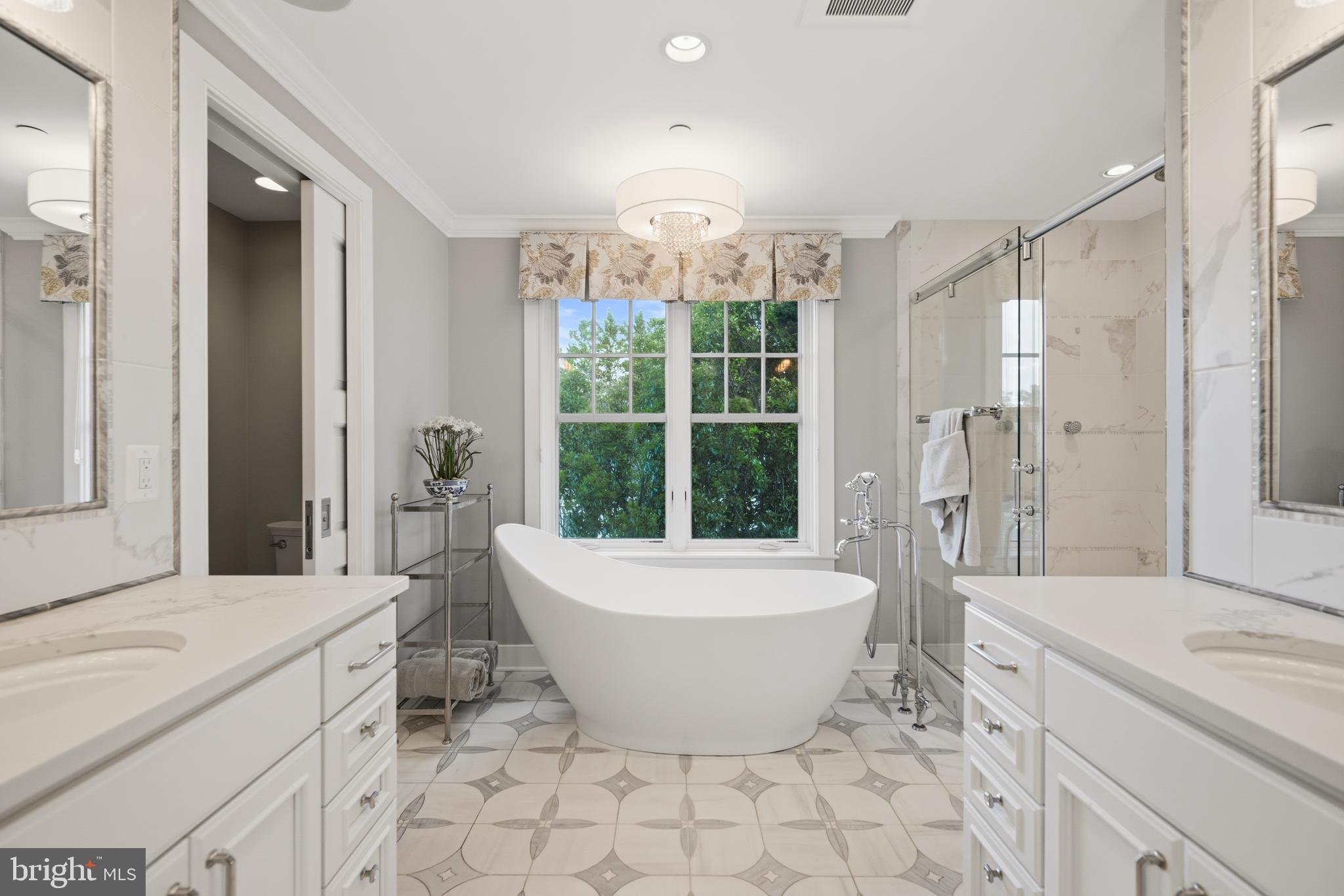 3728 Ramsgate Drive Annapolis, MD 21403 - Photo 31 of 68 Custom Primary Bath with Italian Tile