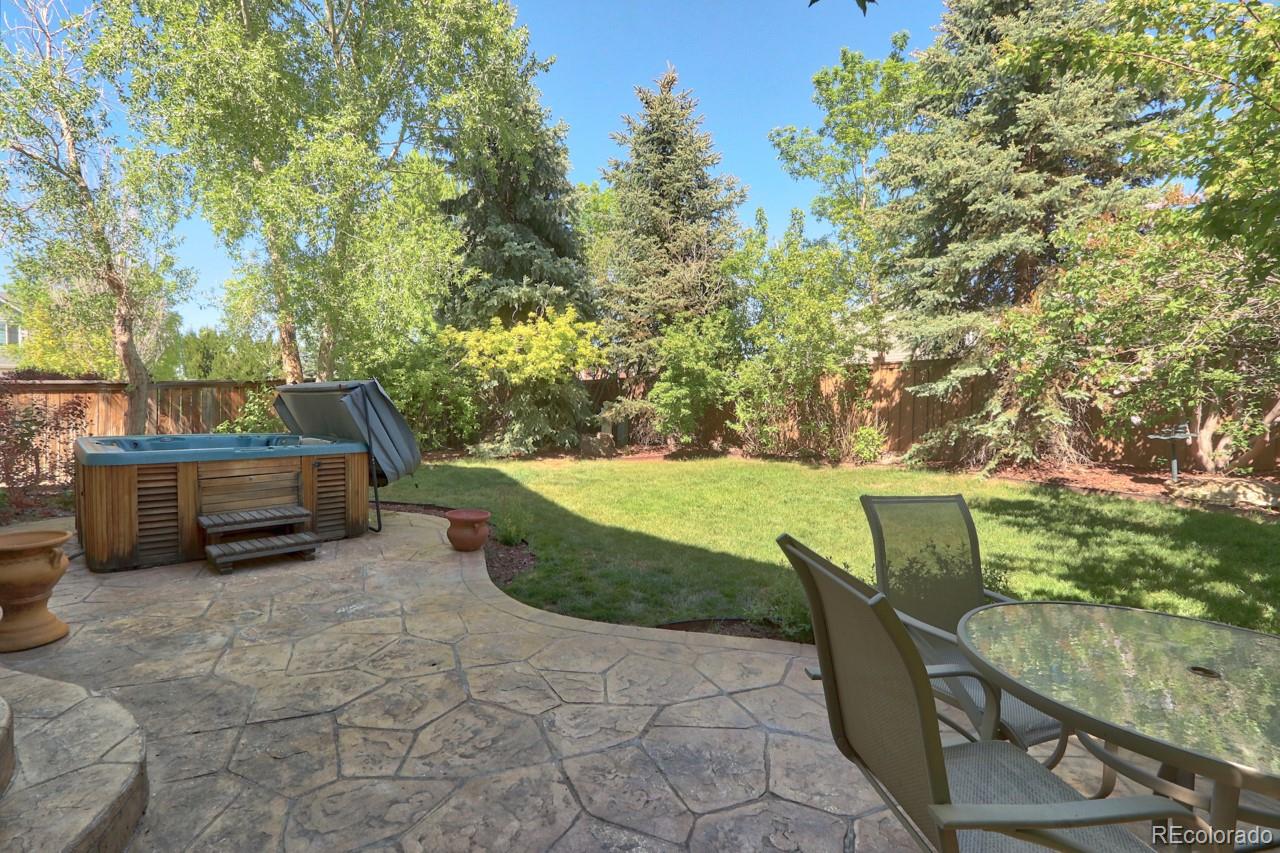 9818 Mulberry Way Highlands Ranch, CO 80129 - Photo 33 of 34 a view of outdoor space fire pit and outdoor seating