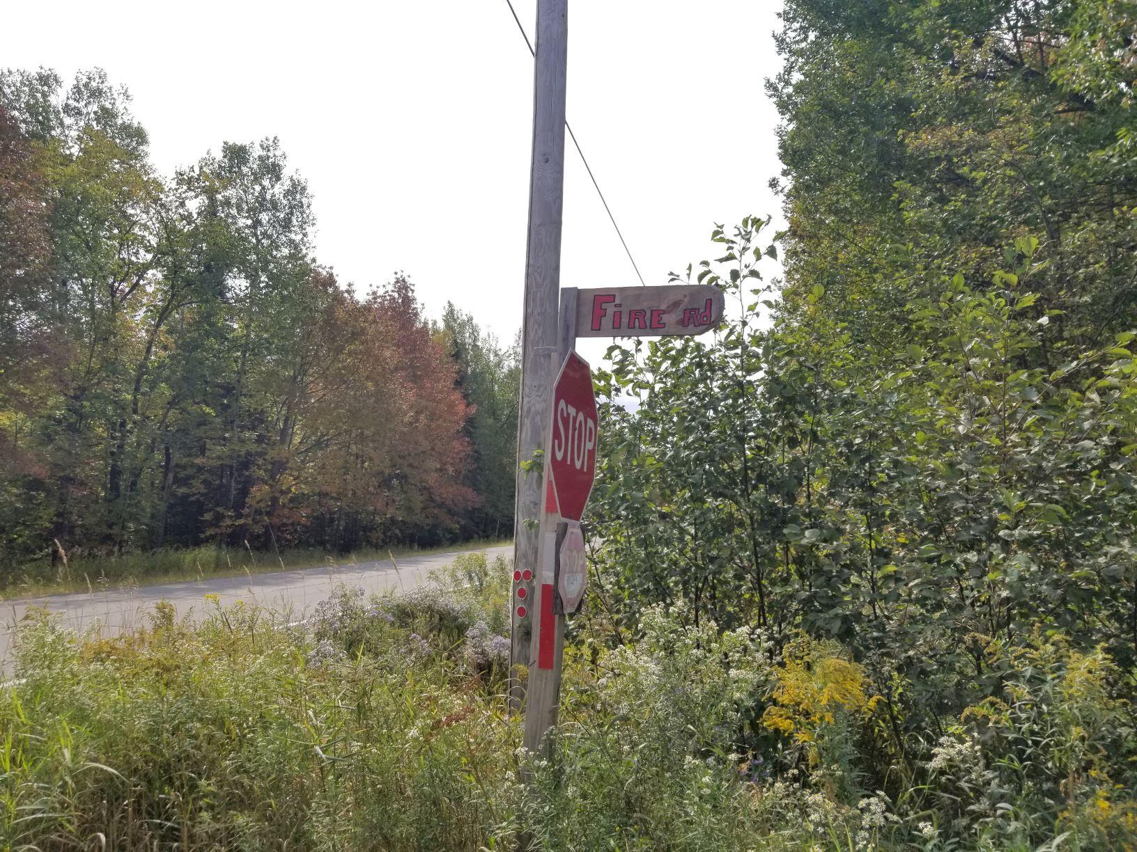0 Beaver Lane Linneus, ME 04730 - Photo 7 of 39 Fire road entrance sign